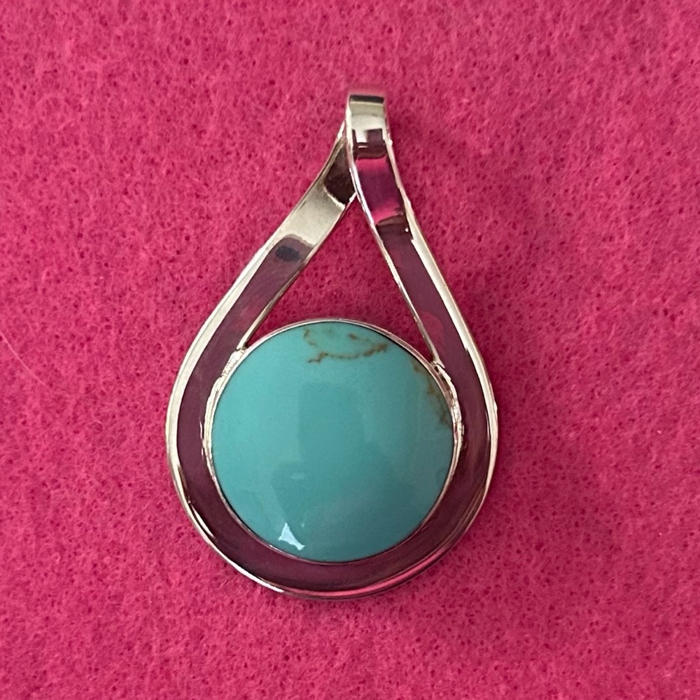 Sterling Silver Turquoise Pendant